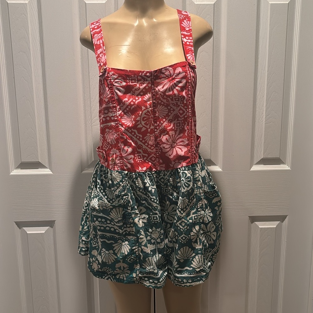 Free People Palm Bay Printed Shortalls Size M - Picture 5 of 8
